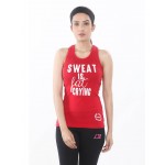 Invincible Women Sweat Is Fat Crying Tank Top